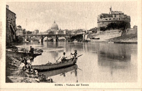 Roma veduta del tevere - veduta,