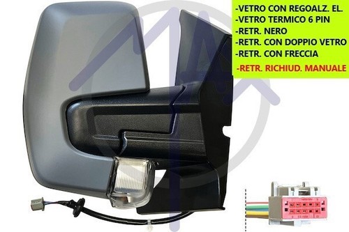 Specchio retrovisore elettrico - specchio,