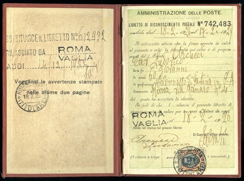 1926 libretto di - 1926,