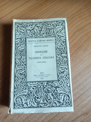 Cronache filosofia italiana - cronache,