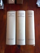 Ricciardi Letteratura Italiana  3 vol GALILEI, SCIENZIATI SEICENTO - SETTECENTO 