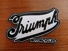 Toppa / Patch TRIUMPH Motorcycles  CAFE' RACER Da Cucire NUOVA  10x7 cm