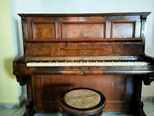 Pianoforte Muller In Radica Di Noce Con Tasti In Avorio , Sgabello Ottocentesco