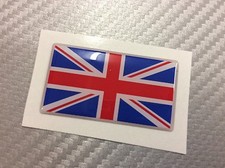 Adesivo Bandiera 3D Resinata REGNO UNITO UK 45 x 25 mm.