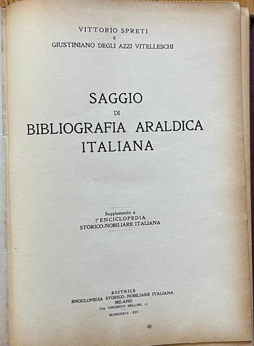 Spreti vittorio saggio - saggio, di