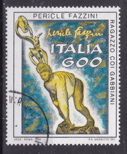 REPUBBLICA USATO -OPERE D'ARTE ITALIANA . PERICLE FAZZINI . IL RAGAZZO COI GABBI
