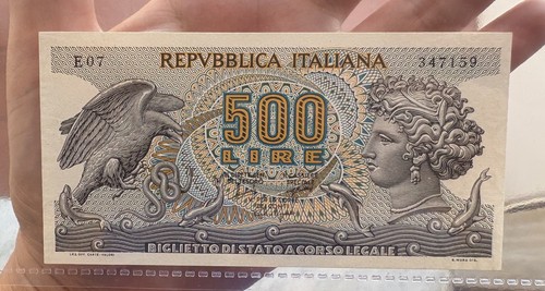 500 lire 1966 aretusa - lire, di