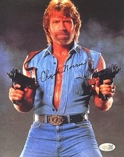 Chuck Norris foto firmata