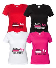 Baby is Loading - Maglietta Premaman Divertente Piedi Neonato T-Shirt Donna