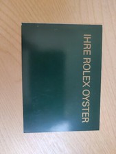 IHRE Rolex Oyster Booklet