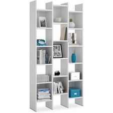 Kit libreria funzionale moderna con pannello truciolare melaminico 96x192x25cm