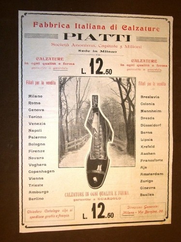 Pubblicità del 1907 fabbrica - pubblicità,