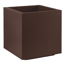 Vaso fioriera QUADRATO CUBO MATHERIA in plastica CON RUOTE 50CM VECA vari colori