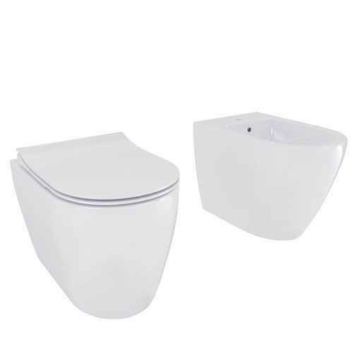 Coppia sanitari filomuro e - sanitari,