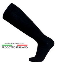 6 paia di calze lungo in caldo cotone elasticizzate, confortevoli Made in Italy