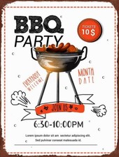 Targa in latta BBQ PARTY