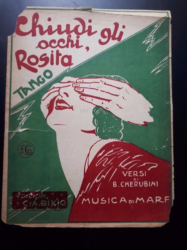 Antico spartito musicale - spartito,