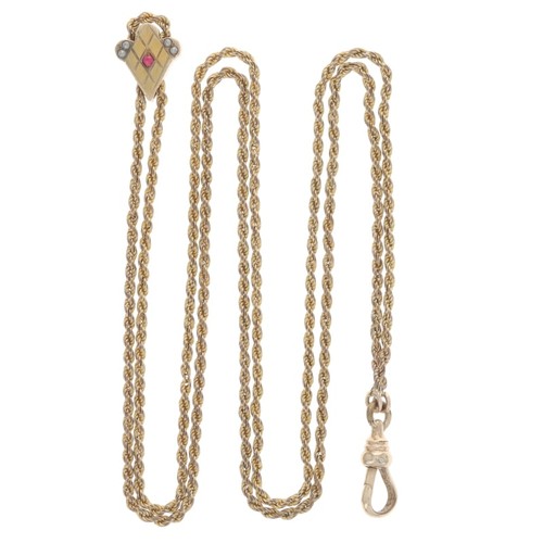 Gold filled finto rubino perle - gold,