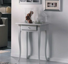 MOBILE CONSOLLE IN LEGNO MASSELLO 1 CASSETTO LACCATA OPACA O TINTA LEGNO FE422