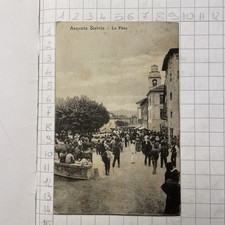 Antica Cartolina Postale Arquata Scrivia La Fiera Alessandria