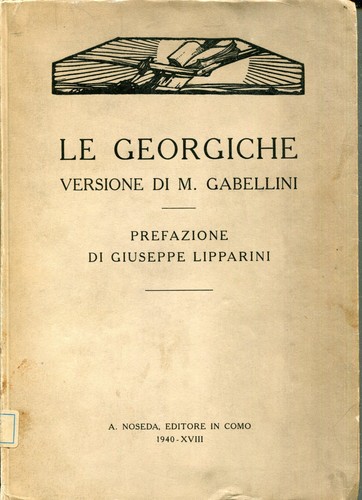 Georgiche versione di - georgiche,,