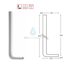 TUBO DI SCARICO PER CASSETTA