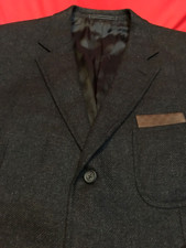 GUCCI Cashmere/Mohair giacca Uomo Made in Italy TG 54 grigio scuro Vintage