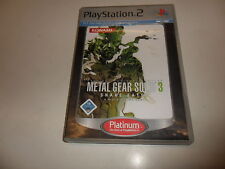 PlayStation 2 PS 2 Metal Gear