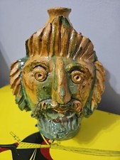 Ceramica Seminara CONDURSO Orciolo VASO MASCHERA APOTROPAICA  CALTAGIRONE VIETRI