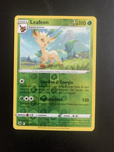 Carta pokemon leafeon rara - leafeon,