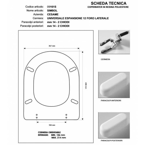 Copriwater cesame symbol - copriwater,
