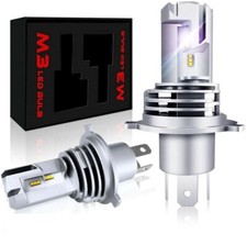 Coppia lampade a LED per Auto Moto H4 6500K 55W luce bianca