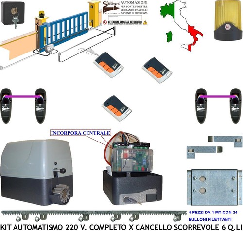 Cancello scorrevole automatico - scorrevole,