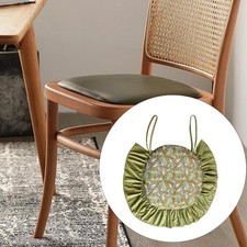 Cuscino per sedia con volant e lacci, cuscino per sedia antiscivolo, lavabile,