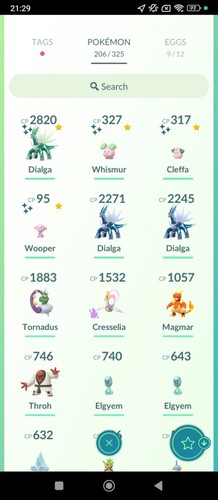 Shiny dialga cleffa whismur - cleffa,,