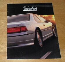 Ford Thunderbird Brochure