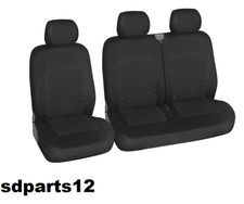 Renault Trafic Master Coprisedili Furgone Nero Tessuto 3 Posti Universale