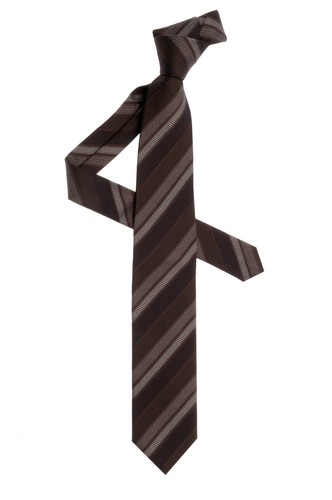 Cravatta hubert milano - cravatta, marrone