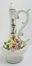 HTF CAPODIMONTE Italia - Decanter decorativo con coperchio in porcellana - firmato dall'artista 