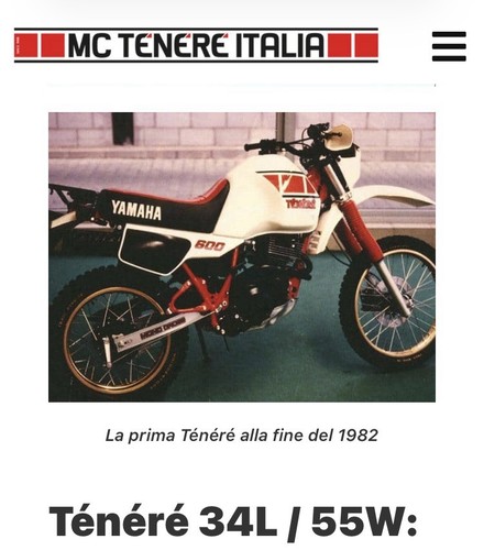 Serbatoio yamaha ténéré - ténéré, xt