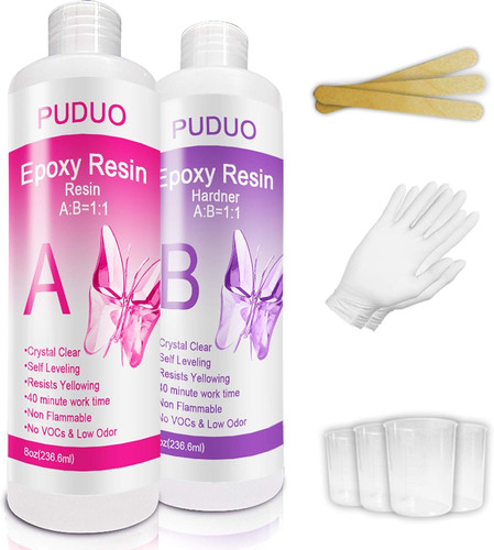 Kit resina epoxi - , transparente