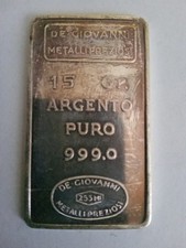 lingotto argento 999.0 da 15