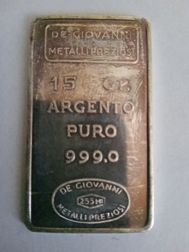 Lingotto argento 999 15 - argento,