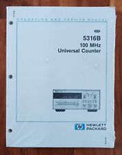 HP 5316B Universal Counter - Operating and Service Manual