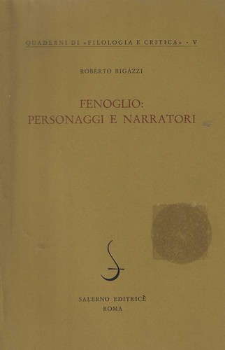 Fenoglio personaggi e - fenoglio, :