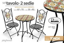 SET TAVOLO TONDO + 2 SEDIE