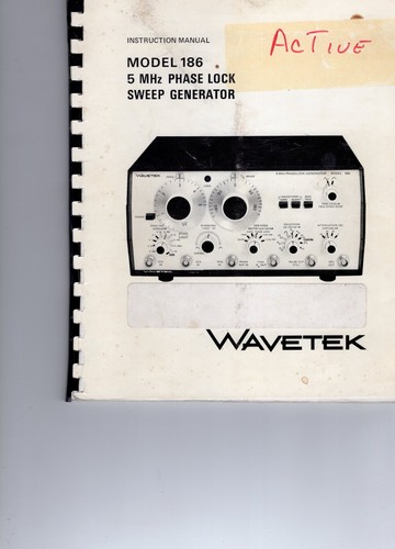 Wavetek modello 186 - wavetek, 5