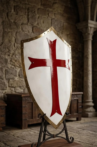 Cavaliere templare scudo - cavaliere,