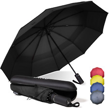 Ombrello Pieghevole Antivento da Pioggia Automatico Portatile Grande e Leggero