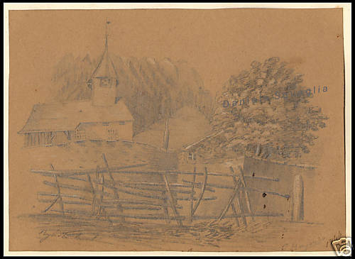 Disegno originale matita 1800 - disegno,